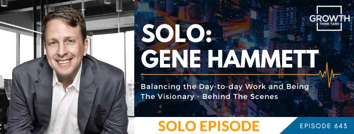 Balancing the Day-to-day Work and Being The Visionary - Behind The Scenes