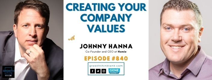 Creating Your Company Values with Johnny Hanna at Homie